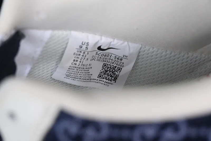 All categories Nk Air Force 1 Air Force series Nk Air Force 1 Low Air Force low-top Nike Air Force 1'07 Low Gucci joint navy blue denim Air Force 1 low-top casual sneakers SC0601-568